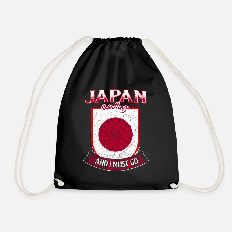 Japan Fan - Turnbeutel - Schwarz
