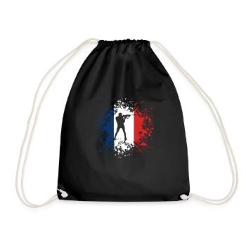 Cadeau Du Biathlon Pour Les Amateurs De Sports - Sac de sport léger - noir - Devant