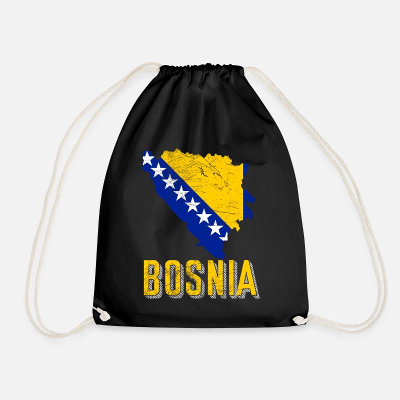 Bosnien Fan - Turnbeutel - Schwarz