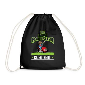 The Lawn Ranger Rides Again - Drawstring Bag - black - Front