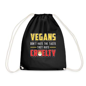 Végétalienne végétalienne végétalienne végétalienne idée cadeau - Sac de sport léger - noir - Devant