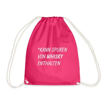 Whisky Saying - Drawstring Bag - fuchsia - Front