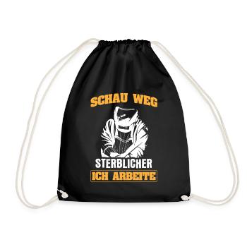 Schweißer Schweißen - Turnbeutel - Schwarz - Vorne