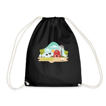 ferme - Sac de sport léger - noir - Devant