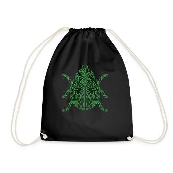 programmer - Drawstring Bag - black - Front