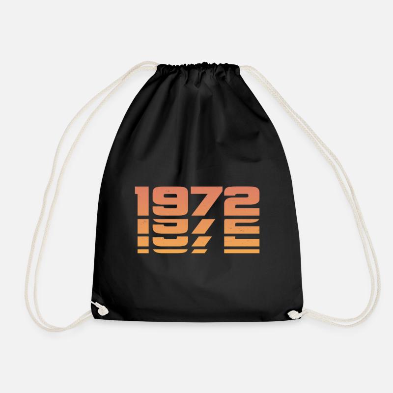 1972 - Drawstring Bag - black