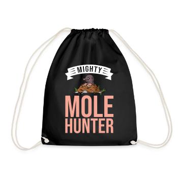 Mole Hunter Shrew MoleHill - Drawstring Bag - black - Front