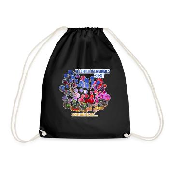 Allerheiligenkirmes T Shirt - Turnbeutel - Schwarz - Vorne