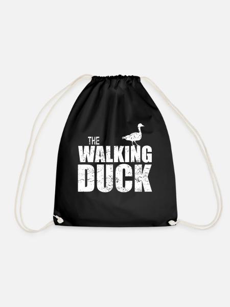 The Walking Duck Ente Lustige Parodie Geschenk - Turnbeutel - Schwarz