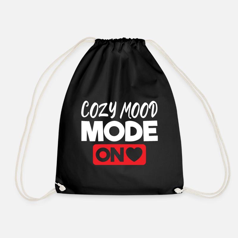 Cozy mood mode on - Turnbeutel - Schwarz