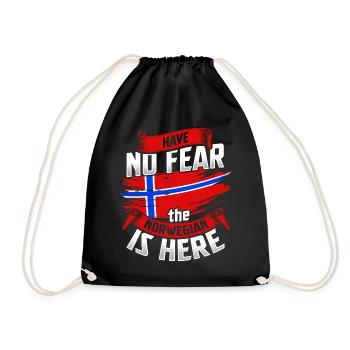 Norway Vikings Oslo Fjord Elk Norge Norway - Drawstring Bag - black - Front