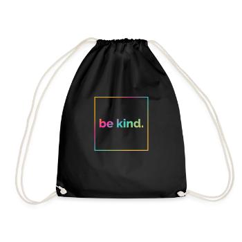Enfant, gentillesse, diversité, humanité - Sac de sport léger - noir - Devant