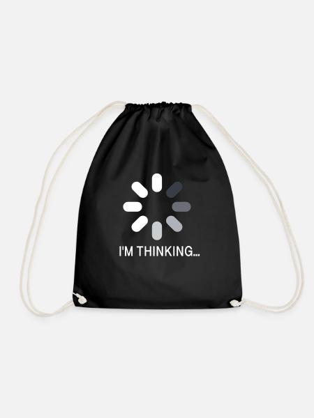 JE SUIS EN TRAIN DE PENSER - Sac de sport léger - noir