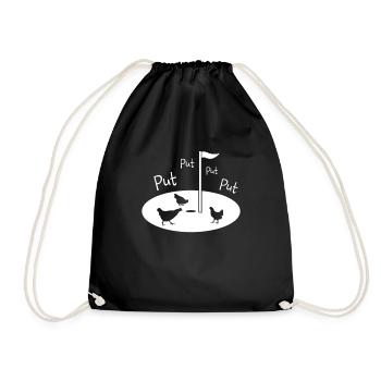 Golf Putter Golfplatz Golffahne Hühner Put - Sac de sport léger - noir - Devant