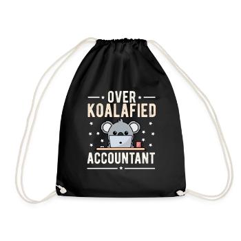 Koala bear koala bear baby koalas bamboo - Drawstring Bag - black - Front