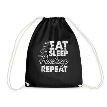 Cool Eat Sleep Hockey Répéter Amant de hockey - Sac de sport léger - noir - Devant