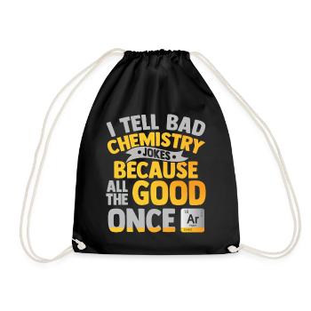 chemistry - Drawstring Bag - black - Front