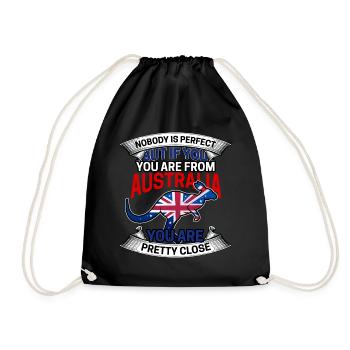 Australia - Drawstring Bag - black - Front