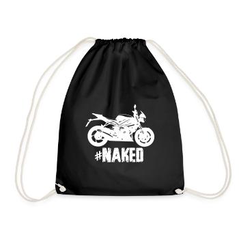 Naked Bikes Chopper 125 naked motorcycle - Drawstring Bag - black - Front