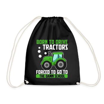 Tracteur agriculture agriculteur machines agricoles arable - Sac de sport léger - noir - Devant