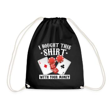poker - Sac de sport léger - noir - Devant
