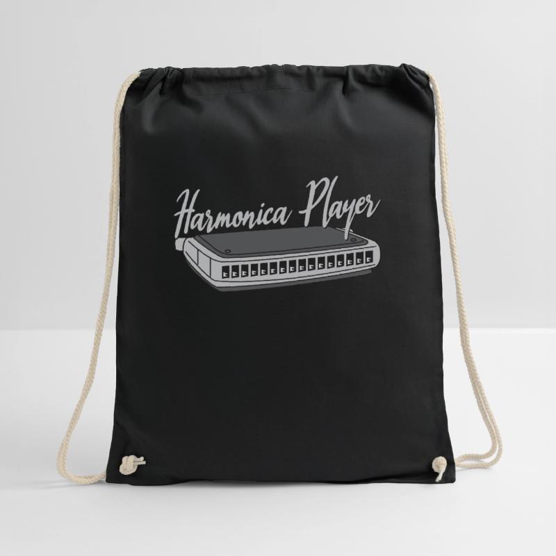Harmonica Player Harmonica Harmonica cadeau Sac de sport léger