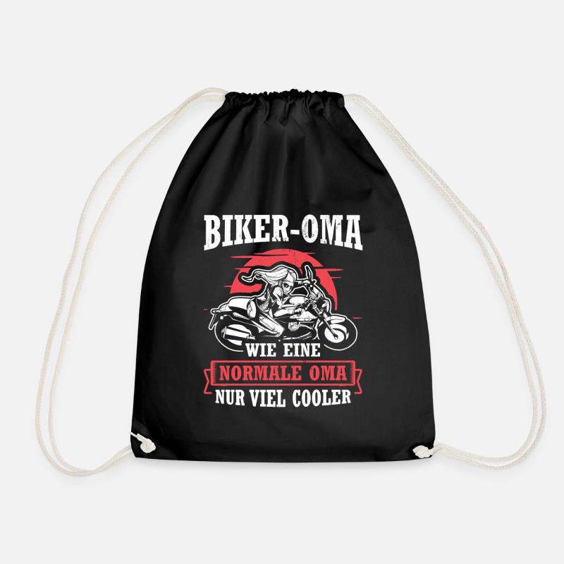 Biker Bike Motorrad - Turnbeutel - Schwarz
