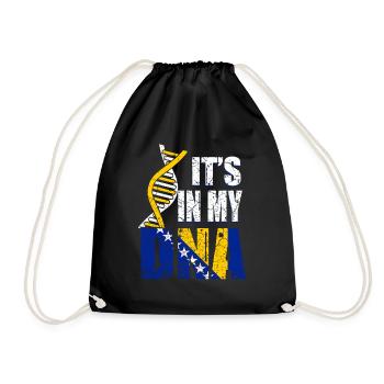 Bosnia is in my DNA - Drawstring Bag - black - Front