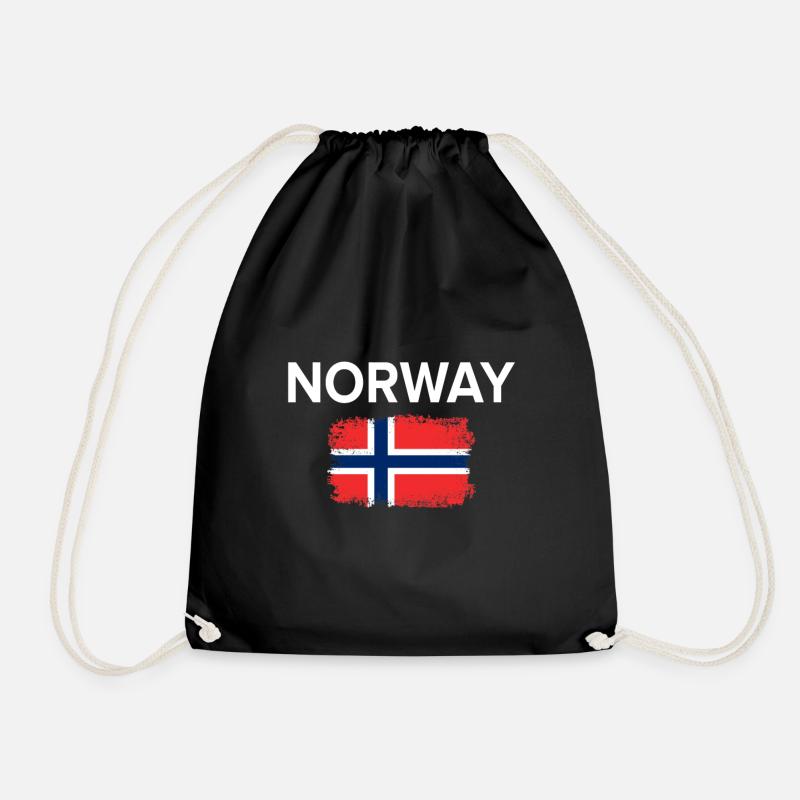 Norway - Drawstring Bag - black