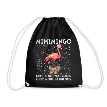 Mimimingo Like A Normal Mimi More Fabulous - Drawstring Bag - black - Front