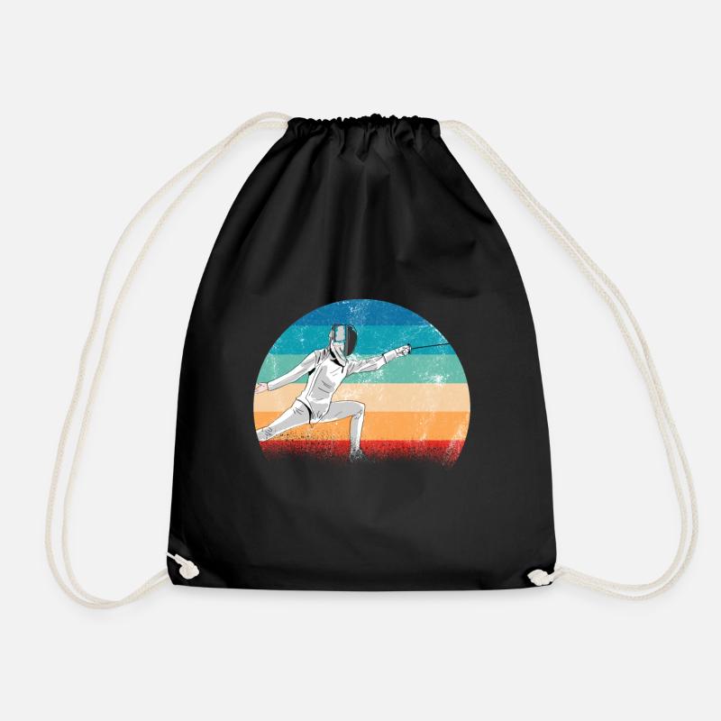 Escrime conception escrime masque duel sabre sport - Sac de sport léger - noir