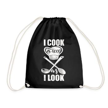 Cuisinier cuisinier cuisinier chef cuisinier - Sac de sport léger - noir - Devant