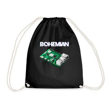 Programmeur informaticien Bohemian Raspberry Pi - Sac de sport léger - noir - Devant