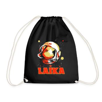 Laika Space Dog Union Soviétique Space Dog - Sac de sport léger - noir - Devant