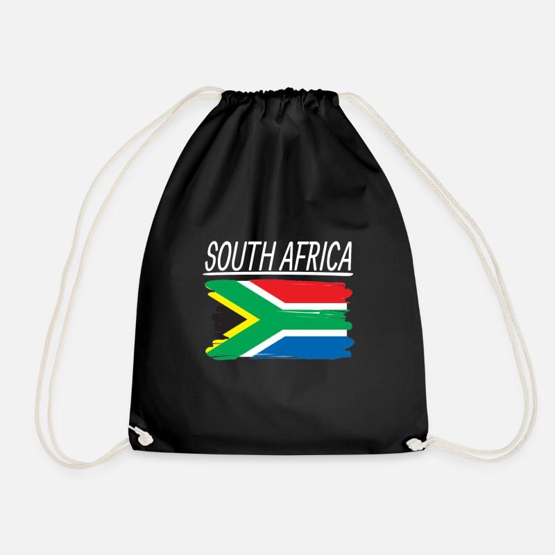 South Africa - Drawstring Bag - black