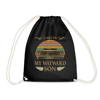 Carry On My Wayward Son Vintage Tee - Turnbeutel - Schwarz - Vorne