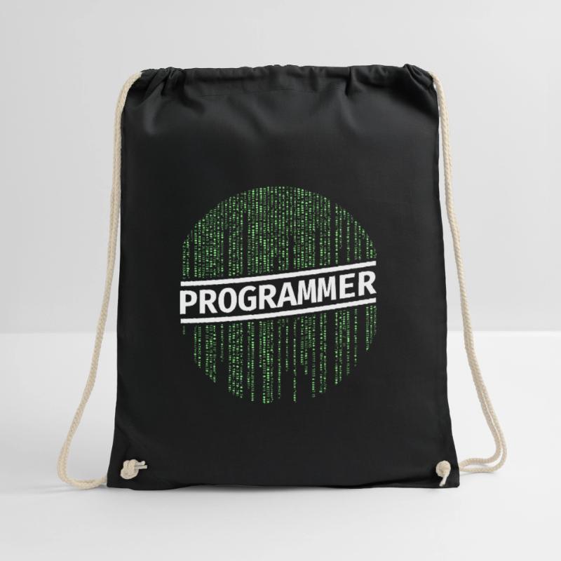 Programmer programmer coding Drawstring Bag