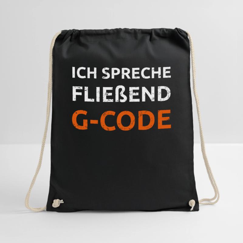 Ich spreche G Code CAM Programmierer Geschenk Turnbeutel