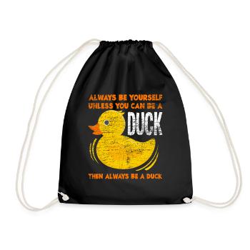 Canard animal - Sac de sport léger - noir - Devant