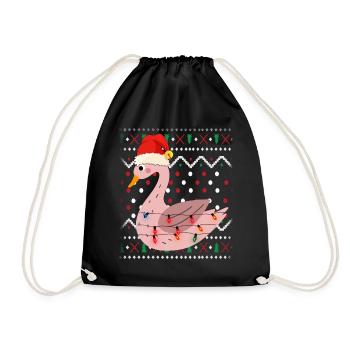 Noël laid de cygne - Sac de sport léger - noir - Devant