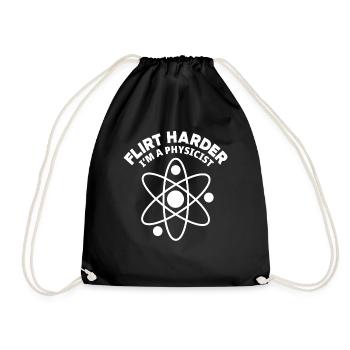 Ich bin Physiker Physik - Turnbeutel - Schwarz - Vorne
