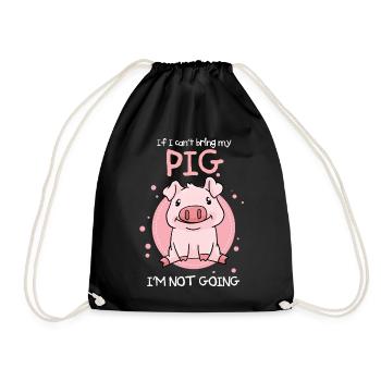 Porcelet Piggy Piggy - Sac de sport léger - noir - Devant