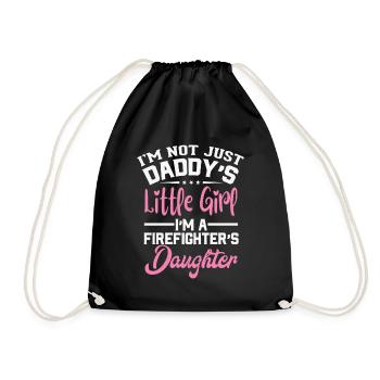 Fire brigade girl - Drawstring Bag - black - Front