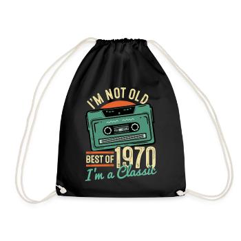 Anniversaire 1970 - Sac de sport léger - noir - Devant