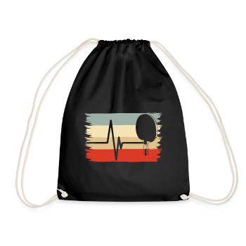 tennis de table raquette de tennis de table joueur de tennis de table - Sac de sport léger - noir - Devant
