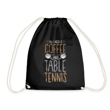 tennis de table raquette de tennis de table joueur de tennis de table - Sac de sport léger - noir - Devant