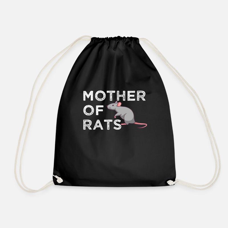 Rat mère de rats - Sac de sport léger - noir