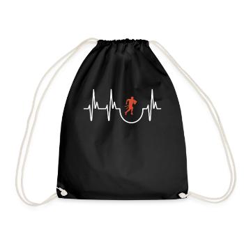 Flag football - Drawstring Bag - black - Front