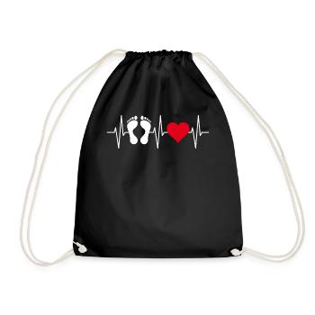 Soins des pieds pédicure podiatre nail salon cadeau - Sac de sport léger - noir - Devant