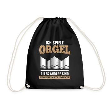 Orgel - Turnbeutel - Schwarz - Vorne